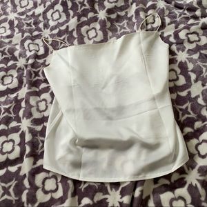[YesStyle] Silk White Tank Top